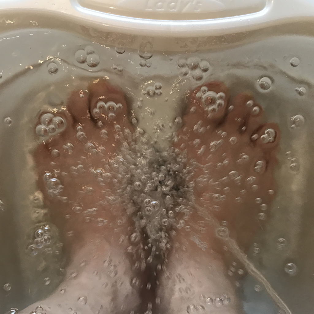 水素浴の足湯